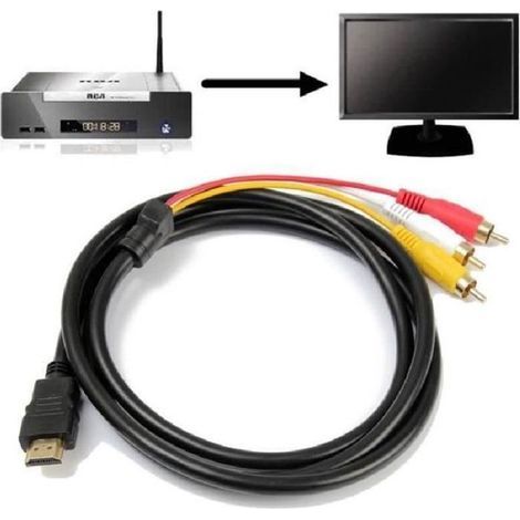 Cavo trasmettitore audio/video da HDMI a 3 RCA maschio da 1,5 m