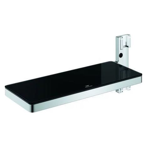 GROHE Tablette Rainshower Aqua Pure 101677, pour systèmes de douche 100961, 100962, 100964, 101680, noir/chrome, 101677KI00