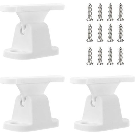 Cerradura para puerta de caravana - soporte de puerta de plástico, juego de 3 con tornillos (1/5)