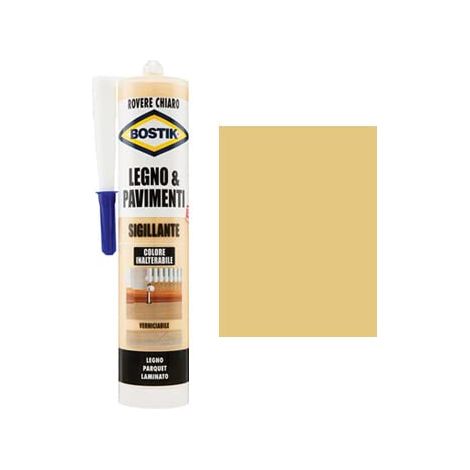 Silicone Acrilico Legno Pavimenti Bostik Rovere Chiaro 300 ml 3 Pezzi