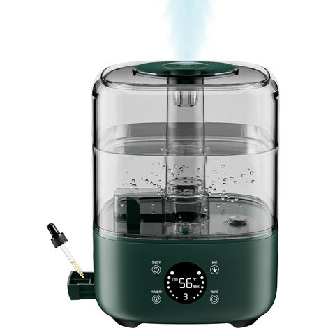 5L humidificateur d'air chambre,humidificateurs d'air bébé,Silencieux Smart Humidificateurs,Buse 360°,BPA Free Avec Plusieur Modes d'humidité (1/5)
