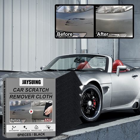 Kratzerentfernungstuch für Autos mit Nano-Glitzer-Finish, Autopflege für Kratzer, Wasserflecken und Abrieb – 6 Stück -- DE (1/5)