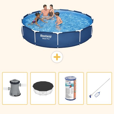 Bestway Bestway Steel Pro Ronde - 366x76 cm - 5-pièces S304 (1/5)
