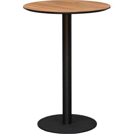 Mesa de bar Voluto redonda, 70 cm de diámetro, marrón - Atmosphera créateur d'intérieur (1/3)