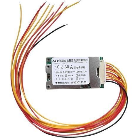 Panneau de Protection de Batterie,10S 36V 30A Carte de Protection de Batterie au Lithium BMS de Batterie de Li-ION Carte de Protection BMS Support Protection Contre Les Surcharges (1/5)
