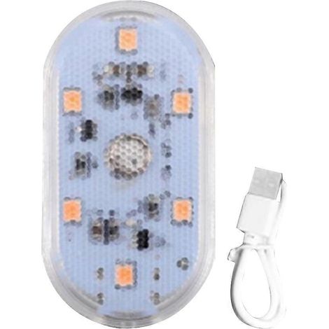 Lampe tactile de voiture à 6 LED rechargeable, plafonnier intérieur, lampe de lecture magnétique pour coffre, mini lampe D (1/5)