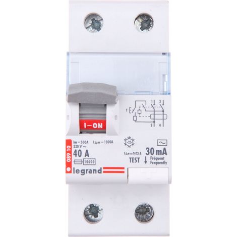 Legrand 411510 Doppelpoliger Fehlerstromschutzschalter 40A 30mA