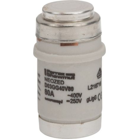 MERSEN D03 80A GG 400VSILB NEOZED SICHERUNGSEIN L216716