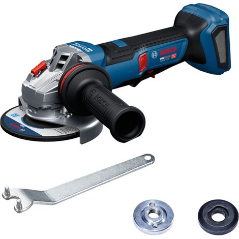 Bosch – Meuleuse angulaire sans fil 18V – Vitesse 3000-9000 min-1 – Ø disque 125 mm – Poignée anti-vibrations – Protection contre redémarrage