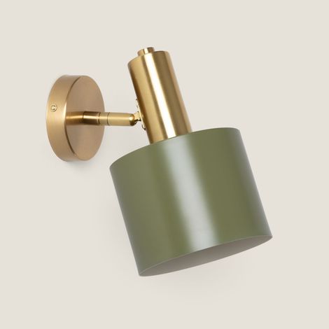 Aplique de Pared Orientable de Metal Brenta Verde Oliva ↑23 cm (1/5)