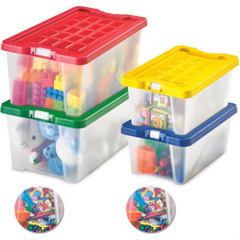 CAJA MULTIUSO POLIPROPILENO FORMATO 4 LITROS 280X180X120 MM. PEQUEÑA FAIBO 882