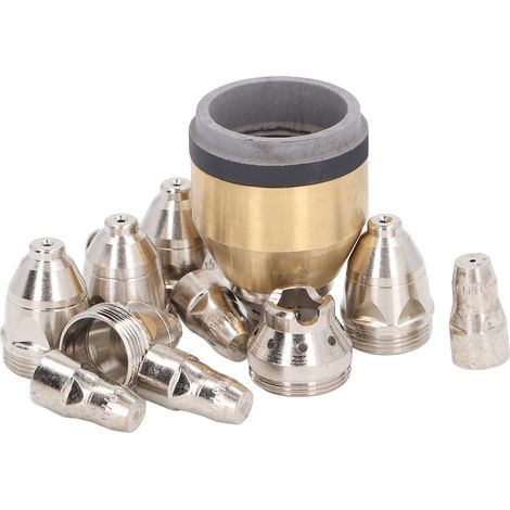 Kit de soudage MIG 12 pièces P80 pour laiton et fer, comprenant une torche de découpe plasma, des consommables, une électrode et un capuchon de protection. (1/5)