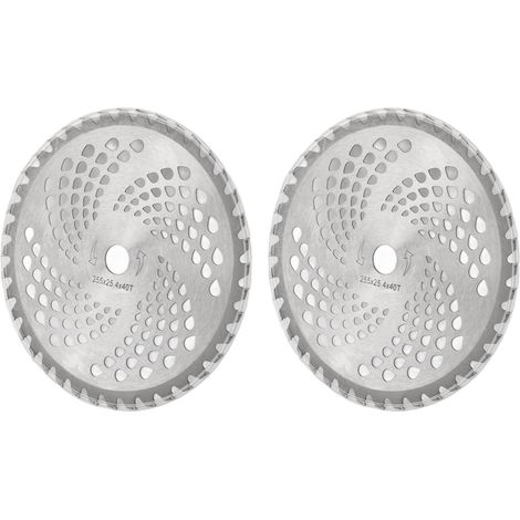 têtes de lame de coupe-bordures en acier allié de 25 cm (10 pouces), coupe précise, installation facile, pièces de rechange durables pour coupe-bordures de jardin 40T