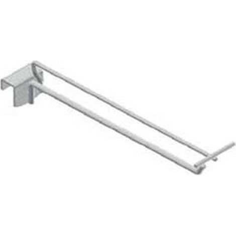 1PZ GANCIO IN FILO CROMATO PER BARRE UNIVERSALI CON PORTAPREZZI - ø mm.10x400 l