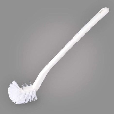 Brosse WC Plastique Manche Long Décontamination forte Brosses de nettoyage Accessoires de salle de bain (Brosse WC)