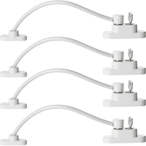 Entrebilleur de Sécurité - LARGEIGHT - 4 PCS - Verrouillage à Clé - Résistant - Pour Enfants et Animaux (1/4)