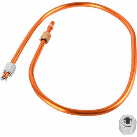 6mm Air Compressor Exhaust Pipe, Aluminum Air Pipe Pipe Replacement Part for Air Compressor (47cm/18.5inch) (1/5)