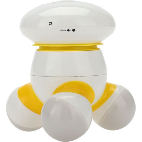 Massager Triangulaire Électrique Portable - Massage Vibratoire Ponctuel Corps Cou Taille - Jaune (1/5)