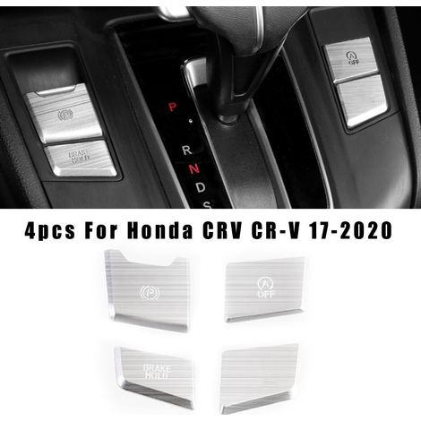 Garniture de bouton de frein à main en alliage d'aluminium pour console CR-V 2017-2020, décoration intérieure (1/5)