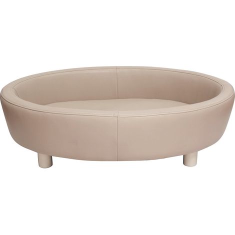 Canapé en PU et en bois modèle Boule Maison pour chiens et chats
