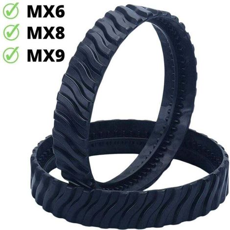 Ahlsen 2 chenilles adaptables pour Zodiac MX6 MX8 MX9, pneus de Robot Nettoyeur Piscine R0526100 (1/5)