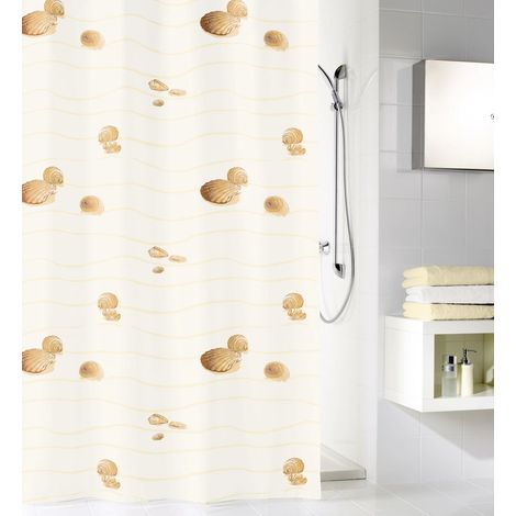 Kleine Wolke Duschvorhang Miami beige, 180 x 200 cm Duschvorhänge