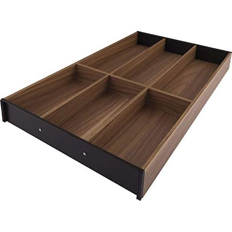 Accessoires AMBIA-LINE design bois hauteurs M et K - BLUM - Range-couverts - largeur 300 mm - Longueur coulisse 550 mm. - Noyer de Tennessee