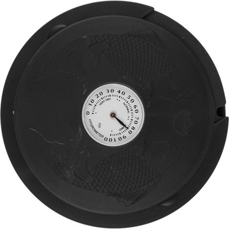 Humidificateur de rosace pour guitare acoustique avec hygromètre intégré, anti-déshydratation, noir (1/5)