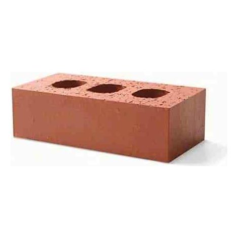 Class B Engineering Brick Smooth Red Perforated 65mm