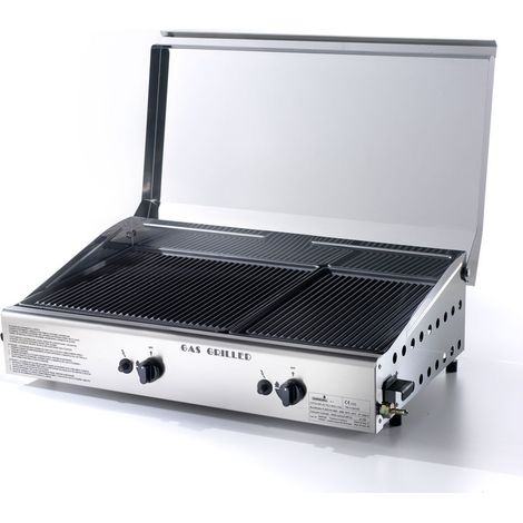 Ompagrill Plaque de Cuisson Double à Gaz Plancha Double 4069 (1/2)