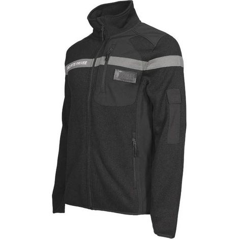 Gilet de Sécurité Privée Diamant - Taille 4XL - Noir - Confortable et Visible - D-Work (1/5)