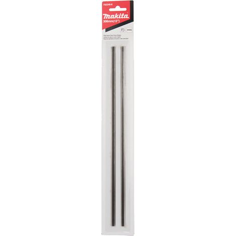 Makita – Plaquettes réversibles pour raboteuse HSS 304 mm – Carbure de tungstène pour bois dur – Remplacement facile avec clé Allen – 7933468