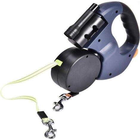 Double chien de compagnie simple, leine Seil-Rollleine,Für Hunde,Katzen (1/4)
