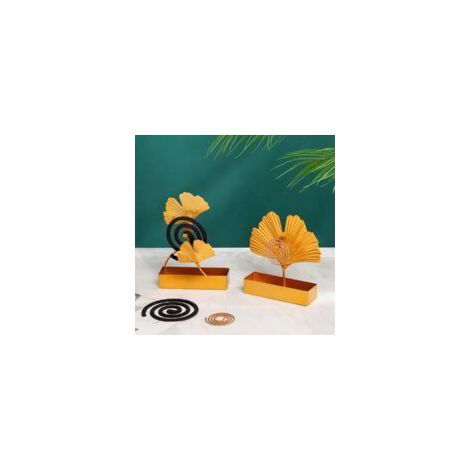 Support de Bobine de Moustique, 2Pcs Boîte Bobine Moustique Durable Métal Anti-Moustique Porte-Encens Mosquito (1/5)
