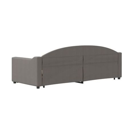 Lit de jour avec tiroirs (sans matelas), taupe, 80 × 200 cm, rangement pratique intégré, idéal chambre à coucher, style moderne, montage simple (1/5)