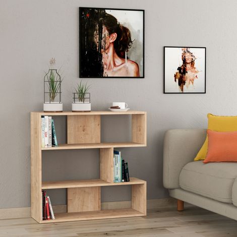 Decortie Molly Modernes Bücherregal Ausstellungsstück Nr. 1 Kurz 89cm - Eiche