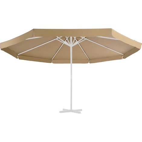 Tissu de remplacement pour parasol d'extérieur, Robuste de Qualité, Taupe 500 cm OIB6077E (1/4)
