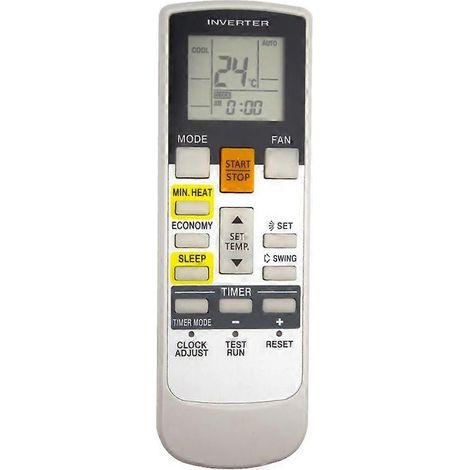 Télécommande pour climatiseur, télécommande universelle pour climatiseur Fujitsu, blanche (1/5)