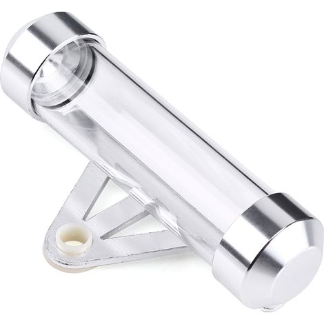 Universeller, wasserdichter Motorrad-Dokumentenhalter – Silberner zylindrischer Halter für Zulassungsplaketten und -papiere (1/2)