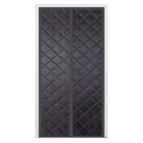 Magnetischer Isoliervorhang für Türen, Kälteschutz, Lichtundurchlässigkeit, Schalldämmung, 120 x 220 cm (schwarz)