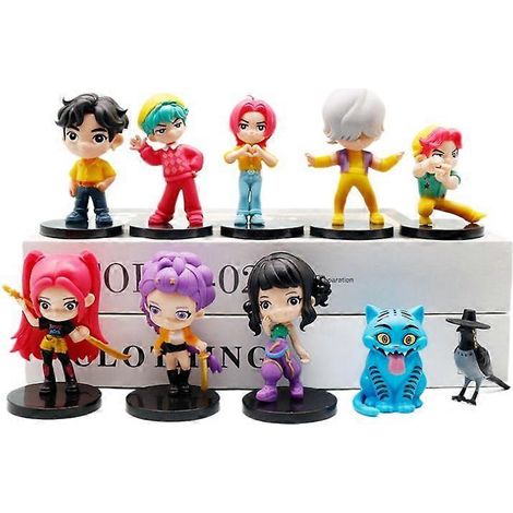 Figurine de star du groupe féminin K-pop Demon Hunter (5 à 11,5 cm) - Accessoire de jeu tendance. (1/5)