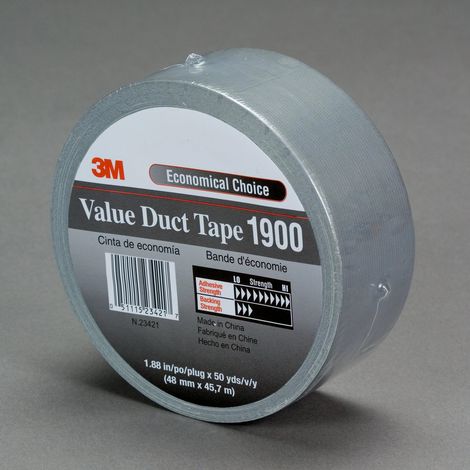 3M 1900SI50 Gewebeklebeband Silber (L x B) 50 m x 50 mm 1 St.