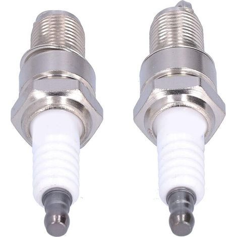 Lot de 2 bougies d'allumage F6RTC pour MTD 95110292 75110292 Torch Engine 131039 Tondeuse à gazon (1/4)