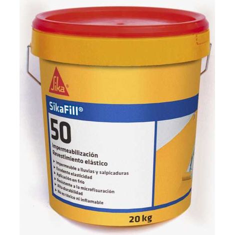 SikaFill-50 Rojo Teja Cubo 20 Kg SIKA (1/5)