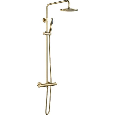 COLONNE DE DOUCHE SC418 DOREE BROSSEE (OR MAT) COLLECTION SCAMANDRE (1/5)