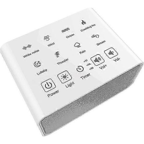 Machine à bruit blanc intelligente avec son naturel, fonction mémoire et minuterie réglable (1/5)