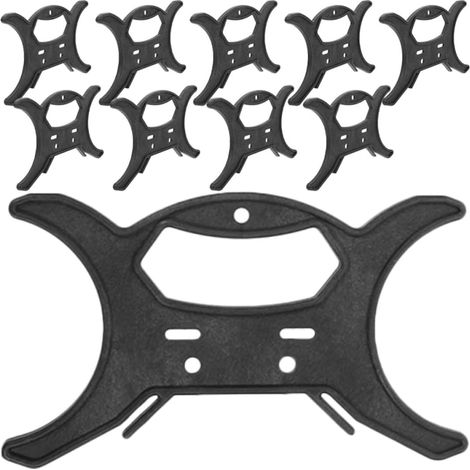 Enrouleurs de Câble pour Organisation et Rangement de Guirlandes Lumineuses Noirs Lot de 10 en Plastique Support Pratique pour Usage Extérieur et Garage (1/5)
