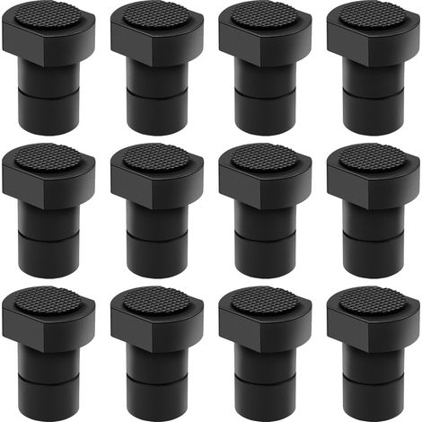 Lot de 12 crochets de banc en alliage d'aluminium - Pince pour chien - Table de travail du bois - Mâchoires de serrage - Établi - Positionnement - Bouchon de rabot - Accessoire (1/5)