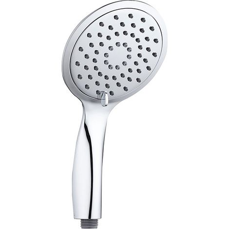 Duschkopf Slim-Design mit 3 Stufen Handbrause Duschbrause chrom Spiegeleffekt Aloni Slim Handbrause Duschkopf chrom