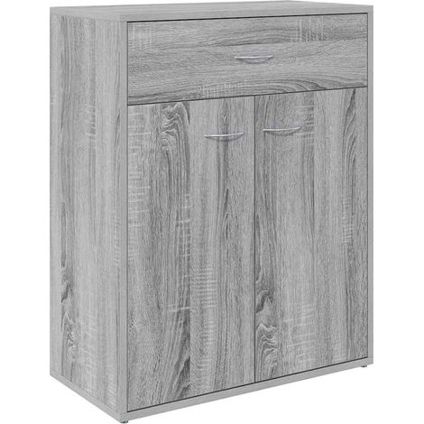 Maison Exclusive - Credenza Grigio Sonoma 60x30x75 cm in Legno Multistrato